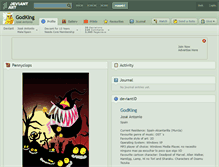 Tablet Screenshot of godking.deviantart.com