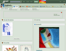 Tablet Screenshot of heatherly.deviantart.com