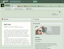 Tablet Screenshot of cadoras.deviantart.com