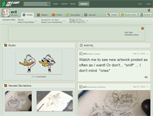 Tablet Screenshot of evil.deviantart.com