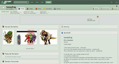 Desktop Screenshot of honeyfrog.deviantart.com