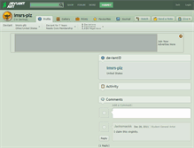Tablet Screenshot of imsrs-plz.deviantart.com