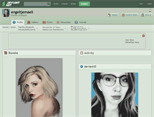 Tablet Screenshot of engeltjemaeli.deviantart.com