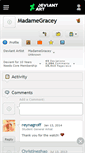 Mobile Screenshot of madamegracey.deviantart.com