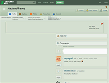 Tablet Screenshot of madamegracey.deviantart.com