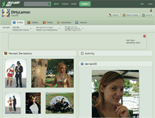Tablet Screenshot of dirtylemon.deviantart.com