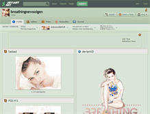 Tablet Screenshot of breathingnewoxigen.deviantart.com