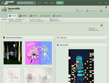 Tablet Screenshot of hanon4life.deviantart.com