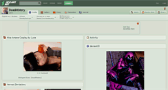 Desktop Screenshot of deadmistery.deviantart.com
