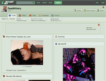 Tablet Screenshot of deadmistery.deviantart.com