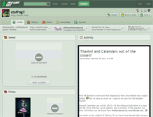 Tablet Screenshot of cosfrog.deviantart.com
