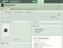 Tablet Screenshot of mrtfacepalmplz.deviantart.com