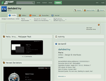 Tablet Screenshot of darkdest1ny.deviantart.com