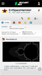 Mobile Screenshot of evilspacehamster.deviantart.com