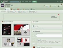 Tablet Screenshot of jamiddleton.deviantart.com