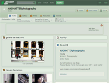 Tablet Screenshot of madhatterphotography.deviantart.com