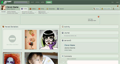 Desktop Screenshot of clever-name.deviantart.com