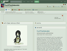 Tablet Screenshot of foxofthehiddenmist.deviantart.com