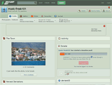Tablet Screenshot of music-freak101.deviantart.com