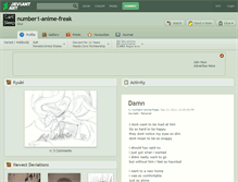 Tablet Screenshot of number1-anime-freak.deviantart.com