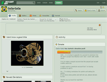 Tablet Screenshot of guga-guga.deviantart.com