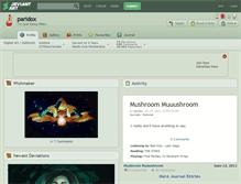 Tablet Screenshot of paridox.deviantart.com