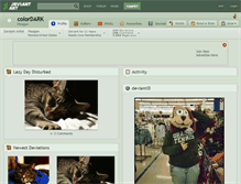 Tablet Screenshot of colordark.deviantart.com