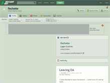 Tablet Screenshot of flechette.deviantart.com
