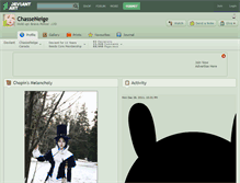 Tablet Screenshot of chasseneige.deviantart.com