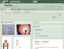 Tablet Screenshot of boopabelle.deviantart.com