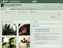 Tablet Screenshot of commandandconquerrts.deviantart.com
