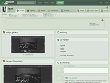 Tablet Screenshot of lacol.deviantart.com