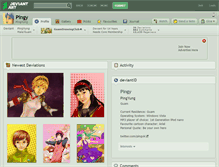 Tablet Screenshot of pingy.deviantart.com