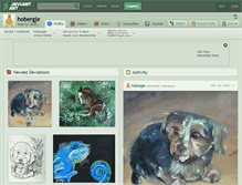 Tablet Screenshot of hobergje.deviantart.com