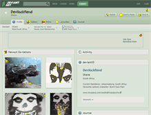 Tablet Screenshot of devilockfiend.deviantart.com