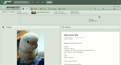 Desktop Screenshot of demongrrl223.deviantart.com