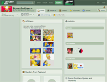 Tablet Screenshot of burnsxsmithers.deviantart.com
