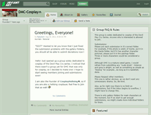 Tablet Screenshot of dmc-cosplay.deviantart.com