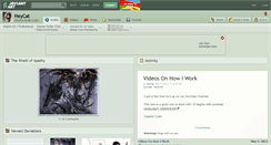 Desktop Screenshot of heycat.deviantart.com