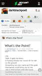 Mobile Screenshot of darkblackpoet.deviantart.com
