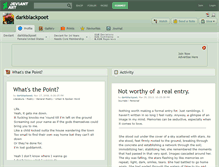 Tablet Screenshot of darkblackpoet.deviantart.com
