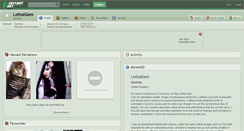 Desktop Screenshot of lethalgem.deviantart.com