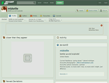 Tablet Screenshot of mizkellie.deviantart.com