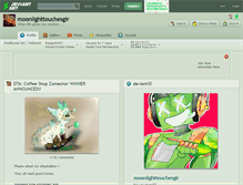 Tablet Screenshot of moonlighttouchesgir.deviantart.com