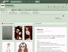 Tablet Screenshot of fireflyxeyes.deviantart.com