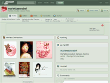 Tablet Screenshot of mariettaannabel.deviantart.com