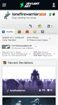 Mobile Screenshot of lonefirewarrior.deviantart.com