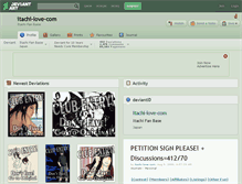 Tablet Screenshot of itachi-love-com.deviantart.com