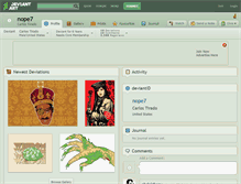 Tablet Screenshot of nope7.deviantart.com