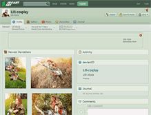 Tablet Screenshot of lili-cosplay.deviantart.com